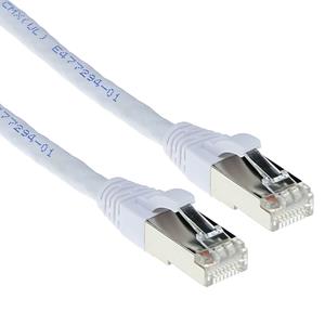 act FB7300 LSZH SFTP CAT6A Patchkabel Snagless Wit - 50 cm