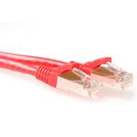 act FB6501 SFTP CAT6A Patchkabel Snagless Rood - 1 meter