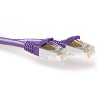 act FB2301 LSZH SFTP CAT6A Patchkabel Snagless Paars - 1 meter