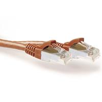 act FB2202 LSZH SFTP CAT6A Patchkabel Snagless Bruin - 2 meter