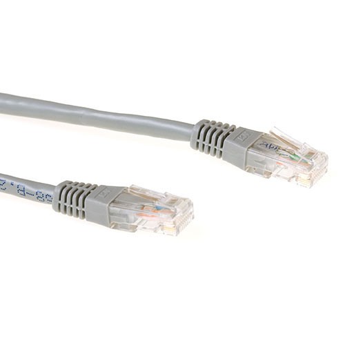 act IB1105 LSZH U/UTP CAT6A patchkabel Grijs - 5 meter