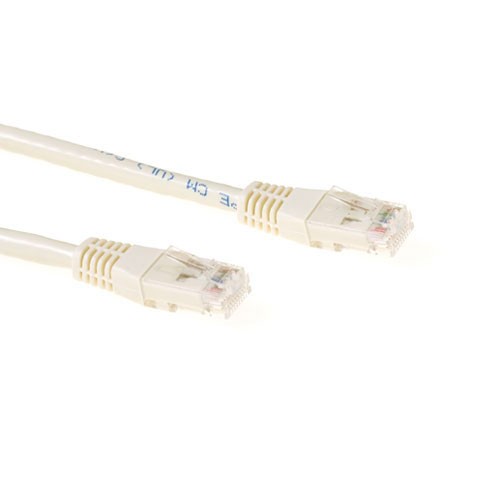 act IB3303 U/UTP CAT6A Patchkabel Ivoor - 3 meter