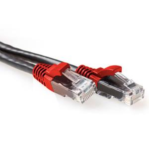 act IB6203 CAT6A U/UTP Patchkabel Cross-Over Zwart +Rode Thules - 3 meter