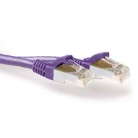 act FB8705 LSZH SFTP CAT6A Patchkabel Snagless Paars - 5 meter
