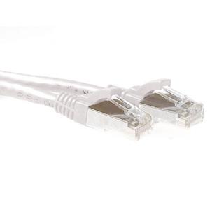 act FB6410 SFTP CAT6A Patchkabel Snagless Wit - 10 meter