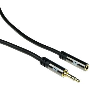 act AK6252 High Quality Audio Verlengkabel 3,5mm Stereo Jack Male/Female - 3 meter