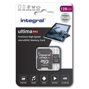 integral Micro SDXC Geheugenkaart UltimaPRO V30 128 GB