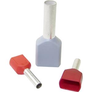 WKK 60172 Dubbele adereindhulzen 10 mm² Deels geïsoleerd Bruin 100 stuk(s)
