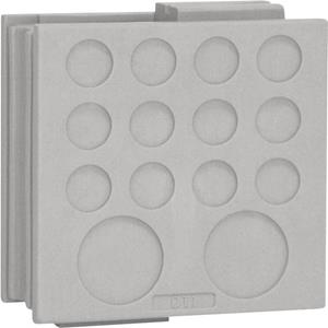 icotek DT 1 Kabeldurchführung Klemm-Ø (max.) 12.2mm Elastomer Grau 1St.