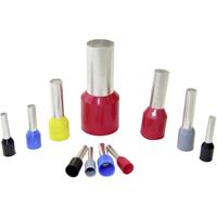 WKK Ce 002508T Aderendhülse 0.25mm² Teilisoliert Gelb 500St.