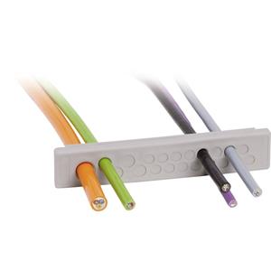 icotek KEL-DP-E 86/17 Kabeldurchführungsplatte Klemm-Ø (max.) 12.1mm Elastomer Grau 1St.