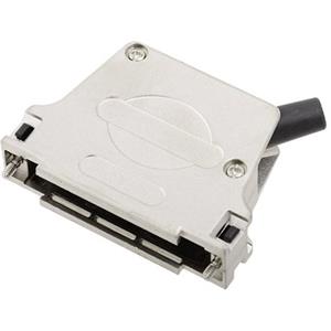 encitech D45ZF37-RG-K D-sub behuizing Aantal polen: 37 Volledig metaal 45 ° Zilver 1 stuk(s)