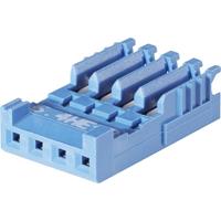 teconnectivity TE Connectivity Buchsengehäuse-Kabel AMPMODU HE13 Polzahl Gesamt 4 Rastermaß: 2.54mm 281784-4