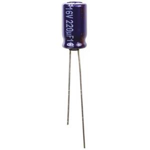 ECA-1CM221 Elektrolytische condensator Radiaal bedraad 2.5 mm 220 µF 16 V 20 % (Ø) 6.3 mm 1 stuk(s)