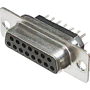 trucomponents TRU COMPONENTS TC-A-DF 15 PP-203 1586473 D-sub female connector Aantal polen: 15 Solderen 1 stuk(s)