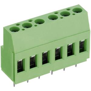 PTR 50700100201D Klemschroefblok 2.50 mm² Aantal polen 10 Groen 1 stuk(s)