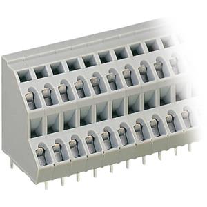 Wago 736-104 Dubbel niveau klem 2.50 mm² Aantal polen 8 Grijs 1 stuk(s)