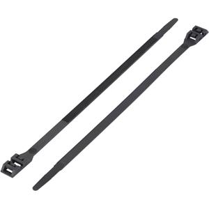 trucomponents TRU Components 1592835 TC-DK-290BK203 Kabelbinder 292mm 9mm Schwarz mit Doppelkopf