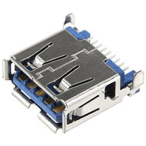 econconnect econ connect U3BU1ASMT2 USB-connector Bus, inbouw horizontaal Shell DIP Blauw 1 stuk(s)