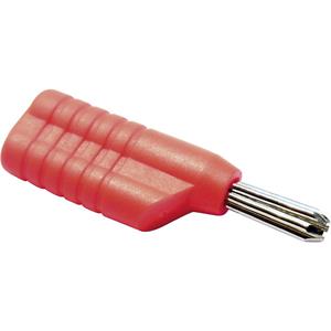 N 4041 L Pluimstekker Stekker, recht Stift-Ø: 4 mm Rood 1 stuk(s)