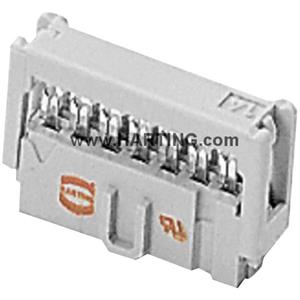 harting 09 18 510 7803.80 Pinconnector Rastermaat: 2.54 mm Totaal aantal polen: 10 Aantal rijen: 2 1 stuk(s)