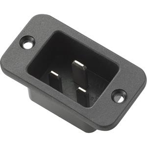 trucomponents Kaltgeräte-Steckverbinder Stecker, Einbau horizontal Gesamtpolzahl: 2 + PE 16A Schwa