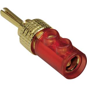 trucomponents TRU COMPONENTS Banaanstekker Stekker, recht Stift-Ø: 4 mm Rood 1 stuk(s)