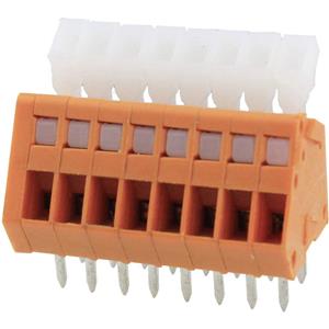 degson DG240-2.54-10P-15-00AH Veerkachtklemblok 0.51 mm² Aantal polen 10 Oranje 1 stuk(s)