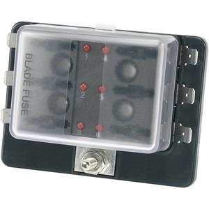 trucomponents TRU Components TC-R3-76-01-3L106 KFZ-Sicherungshalter mit Statusanzeige Passend für Flachsicherung