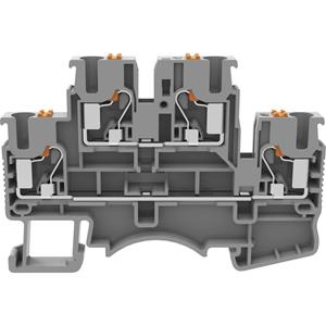 degson DSKK2.5-01P-11-00-A(H) Doorgangsklem 2-etages Push-In-klem Grijs 1 stuk(s)