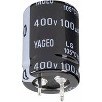 yageo Elektrolyt-Kondensator SnapIn 10mm 100 µF 250V 20% (Ø x H) 22mm x 25mm