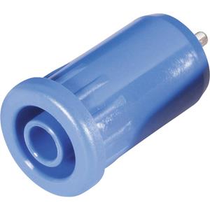 schnepp BU 4800 bl Veiligheids-labconnector, female Bus, inbouw verticaal Stift-Ø: 4 mm Blauw 1 stuk(s)