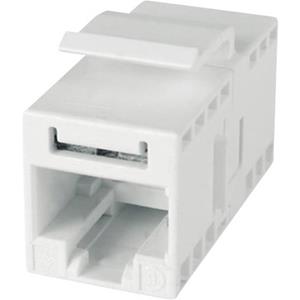 Telegärtner RJ45 Doppelkupplung, ungeschirmt RJ45 Kupplungsgehäuse Weiß J00029A0064 1St.