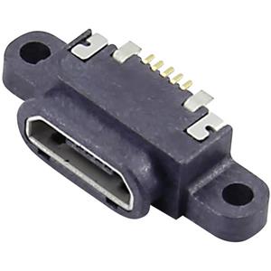 attend Micro USB B Einbaubuchse Buchse, Einbau horizontal Micro USB B Einbaubuchse, wasserdicht Inha