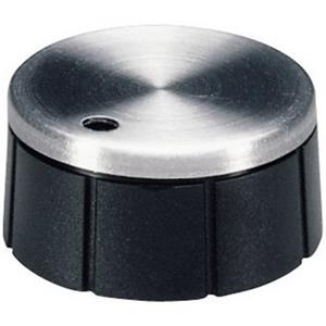 OKW A1624260 Drehknopf Aluminium, Schwarz (Ø x H) 24mm x 12.4mm 1St.