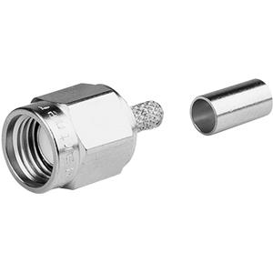 telegärtner R-SMA-Steckverbinder Stecker, gerade 50Ω 1St.