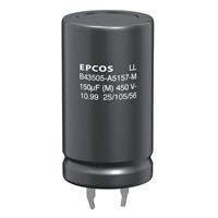 epcos TDK Elektrolyt-Kondensator SnapIn 10mm 47 µF 20% (Ø x H) 22mm x 25mm 1St.