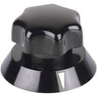 Mentor 320.621 Drehknopf mit Zeiger Schwarz (Ø x H) 21mm x 16mm 1St.