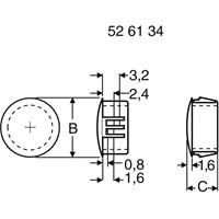 pbfastener Lochstopfen Plattenstärke (max.) 6.4mm Kunststoff Weiß