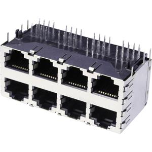 econconnect econ connect 3022S4 Dubbeldeks meerpoorts 8x RJ45 Bus, inbouw horizontaal Aantal polen: 8 Metaal 1 stuk(s)
