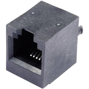 belstewartconnectors BEL Stewart Connectors SS65600-002F Modulaire inbouwbus verticaal niet-afgeschermd Bus, inbouw verticaal Aantal polen: 6P4C Zwart 1 stuk(s)