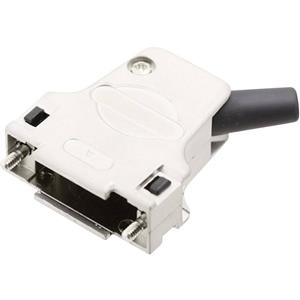 encitech 7960-0206-12 D-sub behuizing Aantal polen: 15 Metaal 45 ° Zilver 1 stuk(s)