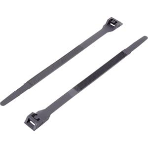 trucomponents TRU Components 1592784 TC-DK-360BK203 Kabelbinder 360mm 9mm Schwarz mit Doppelkopf