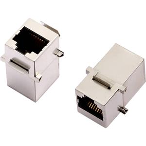 encitech 3101S-8821 RJ45-connector CAT 5 Koppeling, dubbel Metaal 2101-0115-02 1 stuk(s)