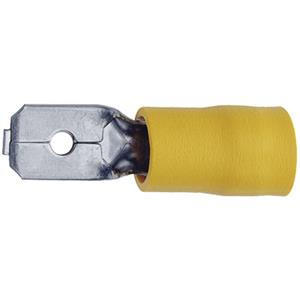 klauke 8503B Platte stekker Insteekbreedte: 4.8 mm Insteekdikte: 0.8 mm 180 ° Deels geïsoleerd Geel 1 stuk(s)