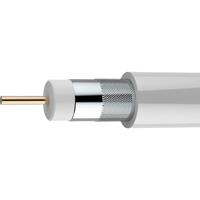 axing Koaxialkabel Außen-Durchmesser: 6.80mm 75Ω 90 dB Weiß Meterware