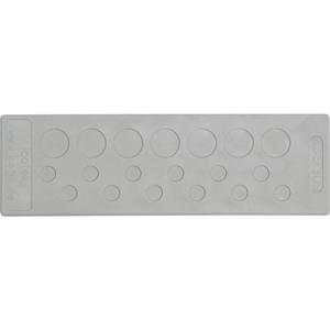Icotek KEL-DP 24/26 Kabeldoorvoeringsplaat Klem-Ø (max.): 16.1 mm Elastomeer Grijs 1 stuk(s)
