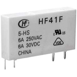 Hongfa HF41F/005-ZST Printrelais 5 V/DC 6A 1 Wechsler