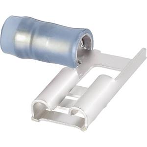 teconnectivity TE Connectivity 156666-1 Huls voor platte stekker Insteekbreedte: 6.3 mm Insteekdikte: 0.8 mm 90 ° Deels geïsoleerd Blauw 1 stuk(s)