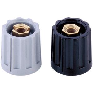 mentor 331.6 Draaiknop Zwart (Ø x h) 15 mm x 14 mm 1 stuk(s)